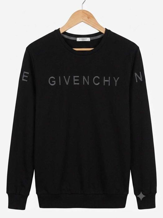 Стильний чорний світшот givenchy paris (m) — унісекс