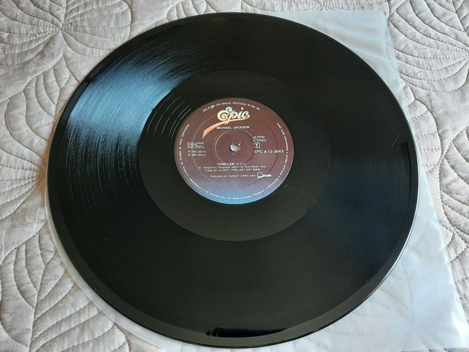 Michael Jackson - Thriller - Portugal - Vinil LP (12", 45 RPM, Maxi-Single)