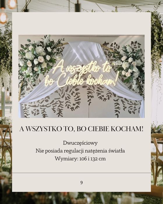 Wypożyczalnia napisów led - lokalnie w Lublinie/Czuby