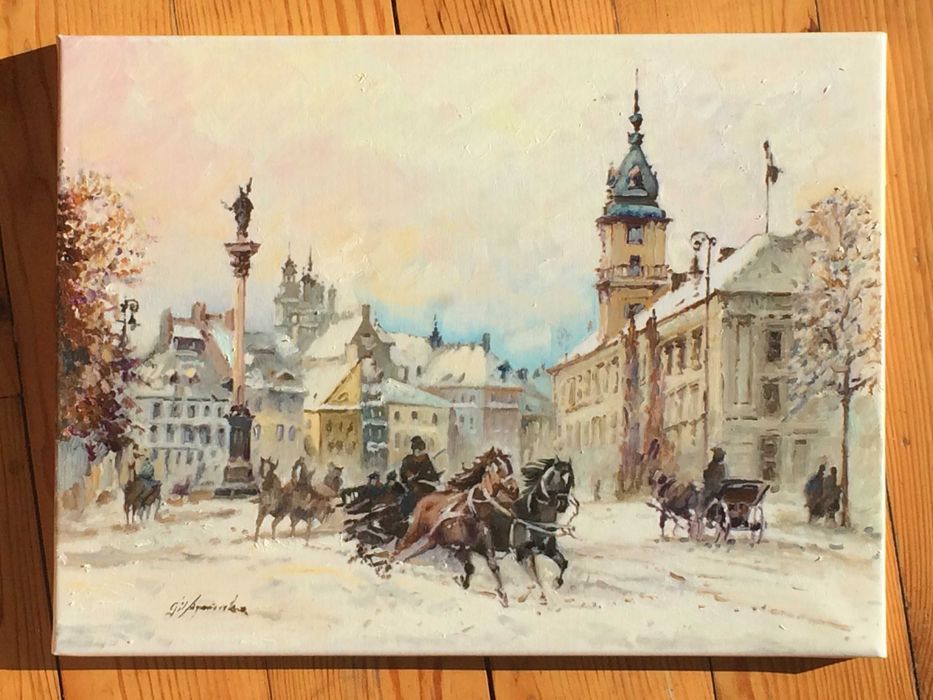 Obraz olejny 30x40cm Warszawa