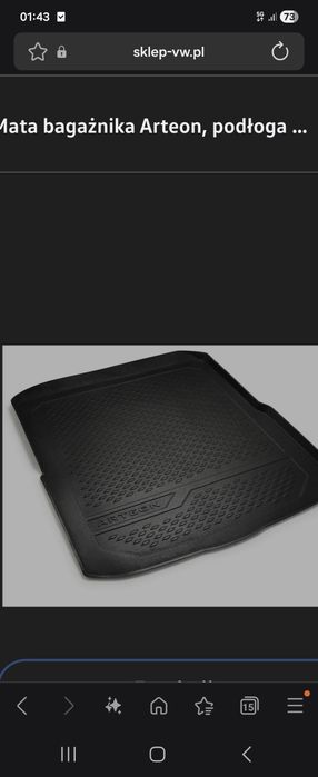 Mata bagaznik WV Arteon oryginalne