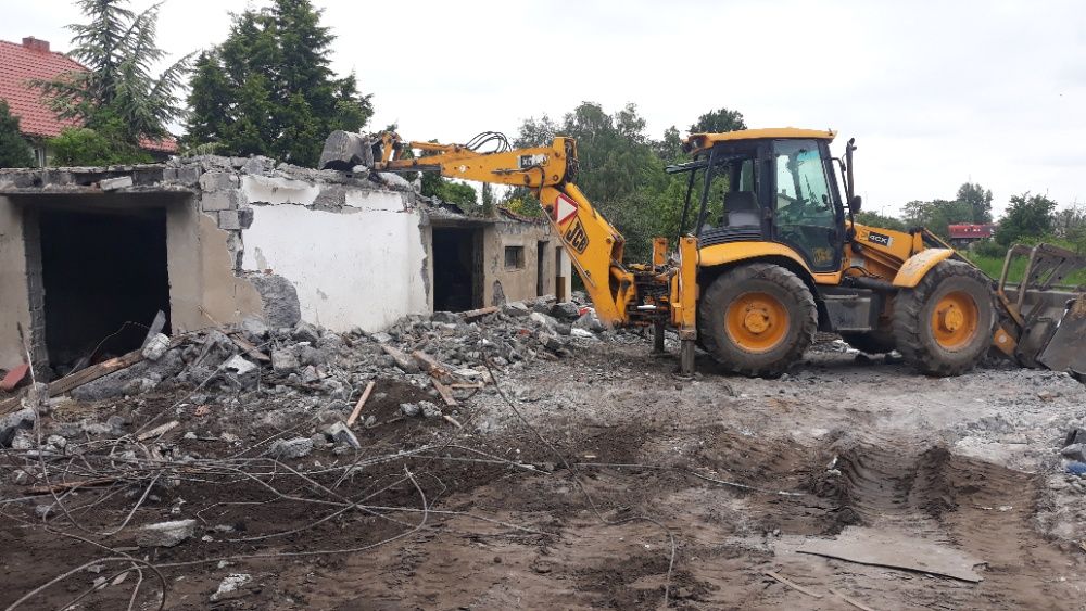 Usługi koparko ładowarką Siechnice koparka Żórawina Żerniki Wrocław