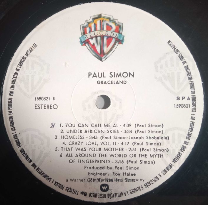 Paul Simon - - - - - Graceland - - - - - LP