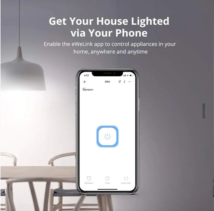 Moduł Sonoff MINI R2 WiFi 2-drożny przełącznik smart dom Alexa
