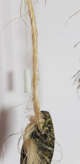 lampka  drewniana black red white