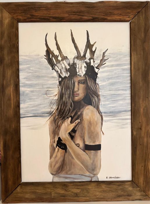 Obraz kobieta, autor E.Stomińska