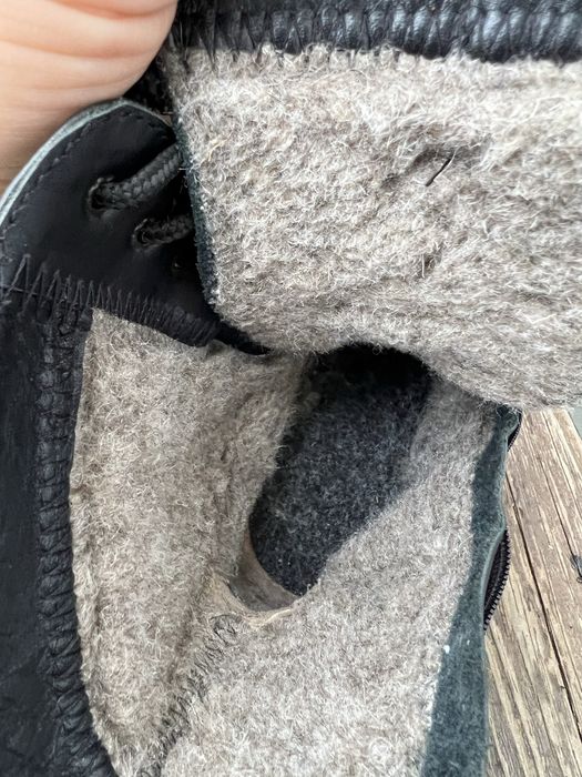 Botki Czarny skórzane sznurowane 38