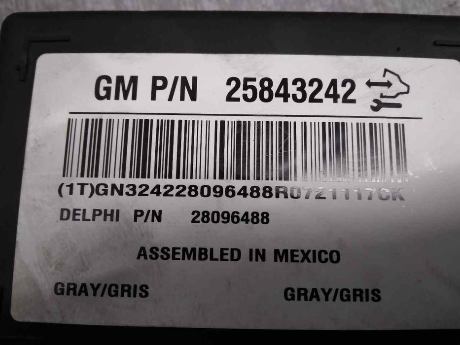 MODULO ELECTRONICO CHEVROLET CAPTIVA 2007 -25843242