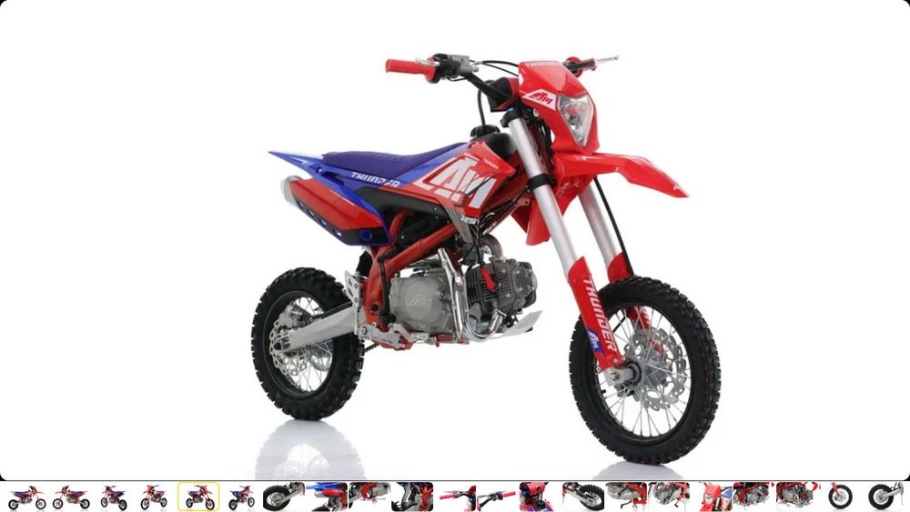 Пітбайк APOLLO THUNDER 125 на колесах (14/12) і (17/14)