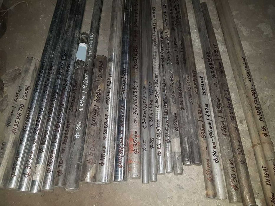 Жароміцні сталі (до 1100град.): 20Х23Н18, 20Х25Н20С2 та інші