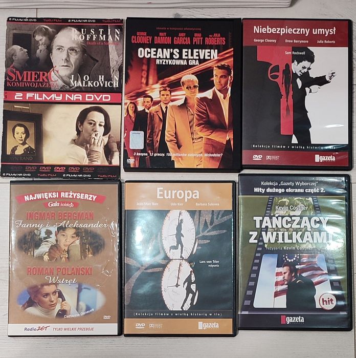 Zestaw DVD płyt kino