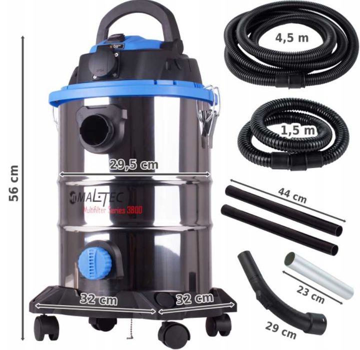 Odkurzacz Przemysłowy Do Gipsu Popiołu 25L 3800W | WYPRZEDAŻ -20%