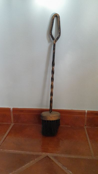 Utensílios para lareira em ferro forjado