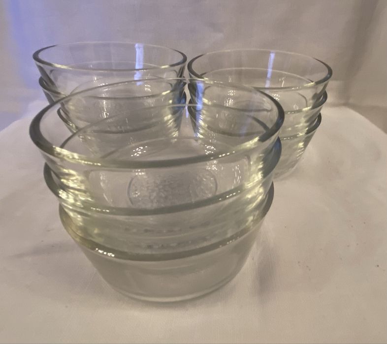 9 Taças em Vidro Transparentes – Sobremesas | Molhos | Snacks