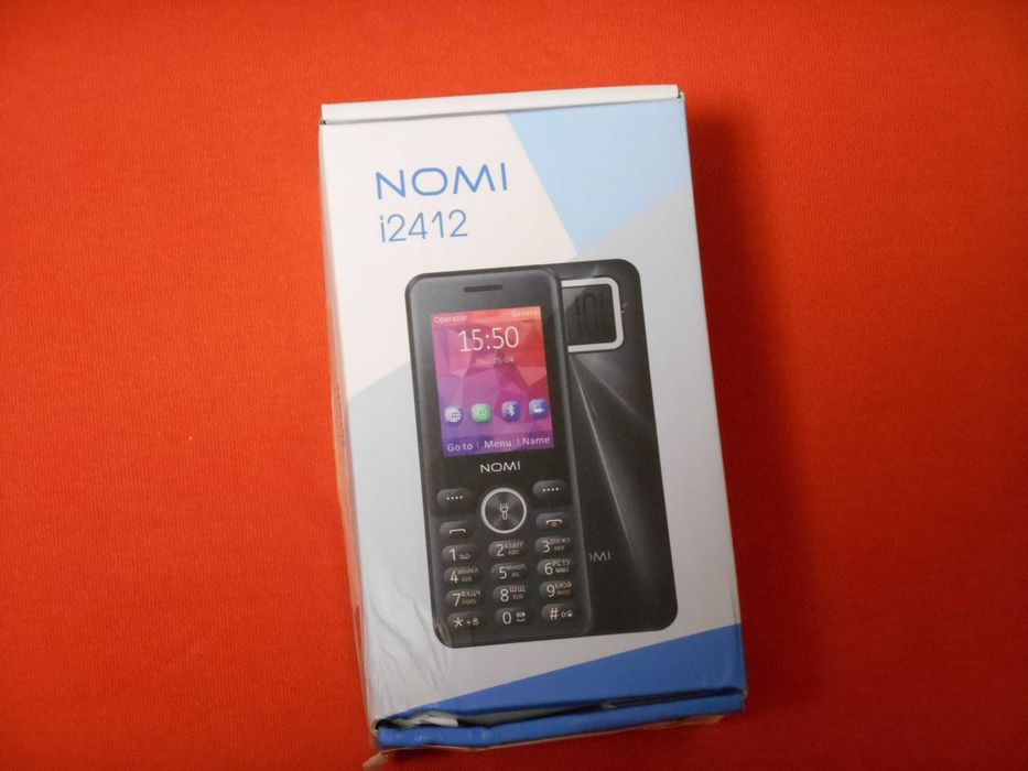 Кнопковий телефон Nomi i2412 Black чорного кольору