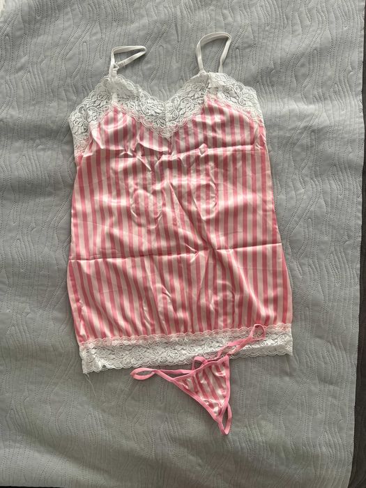 Halka koszula nocna koronka pijama XS S