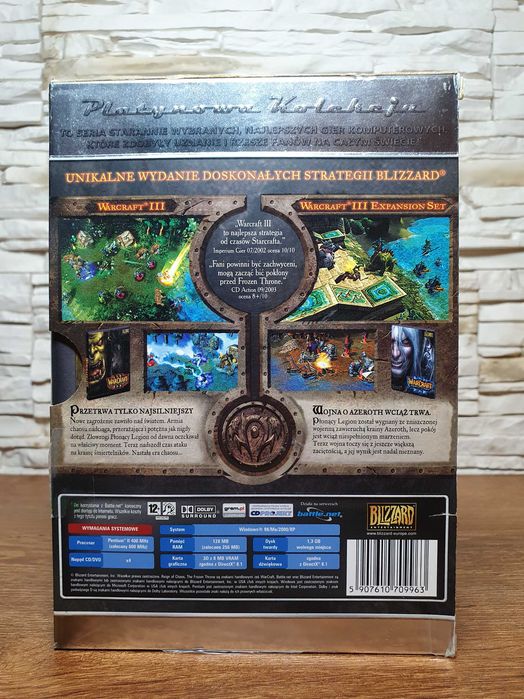WARCRAFT III 3 Reign of Chaos + FROZEN THRONE - Platynowa Kolekcja PL