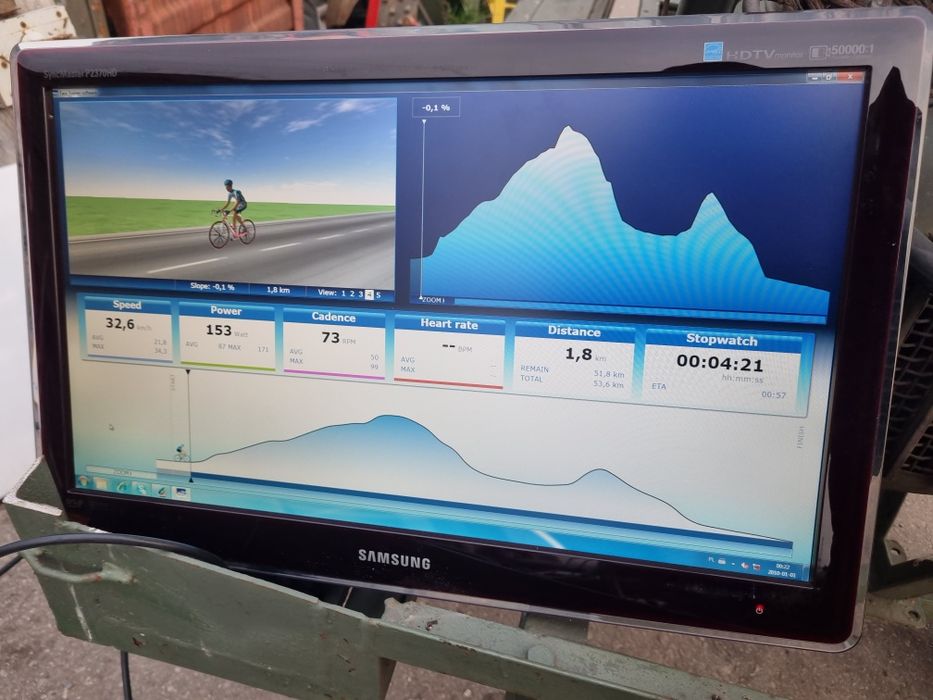 Trenażer, rower stacjonarny, tacx