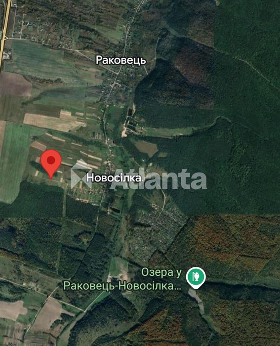 Земельна ділянка площею 59,97 сотки у с. Раковець, Львівський район.