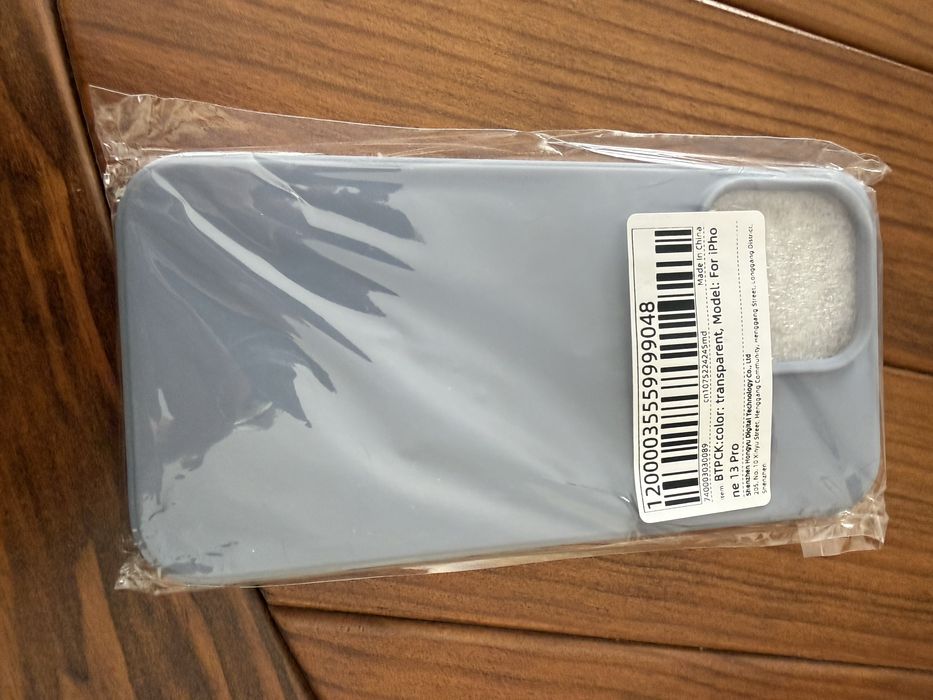 Capa em silicone azul para iPhone 13 Pro