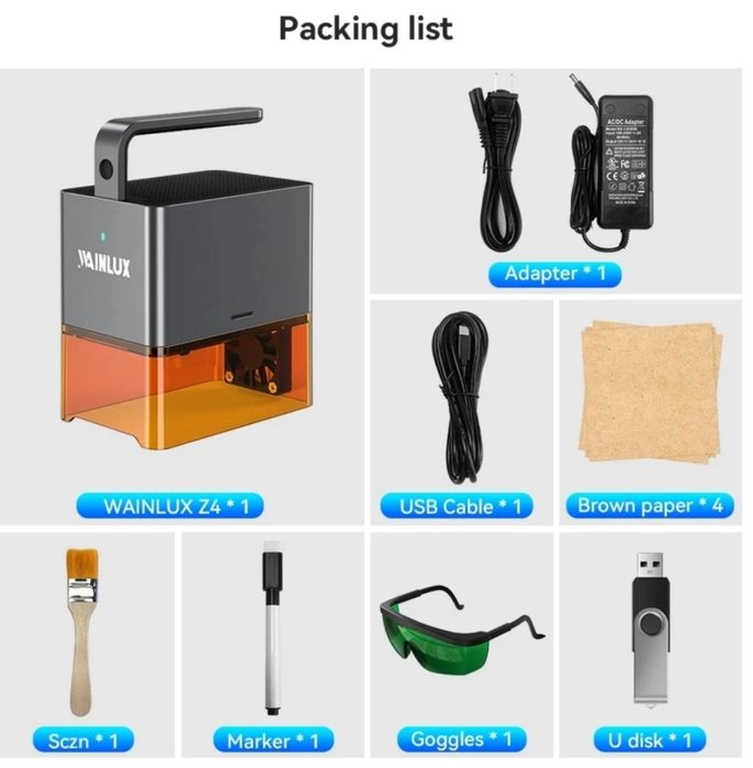 Gravadora laser wainlux z4