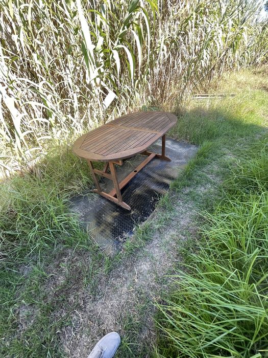 Mesa de jardim .