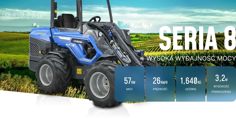 Wypożycz MultiOne z kosiarką bijakową–przesuw boczny 60 cm, obrót 360°