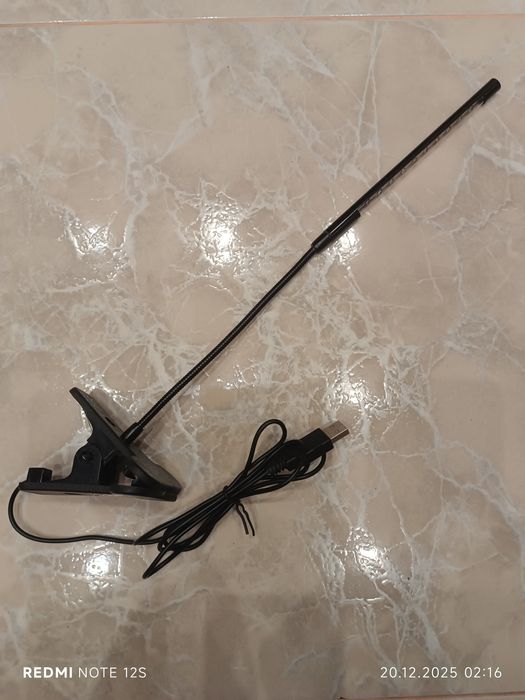 Светодиодный USB светильник на прищепке