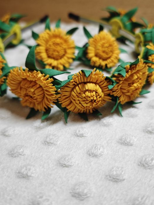 Обруч соняшники та дві резинки комплект