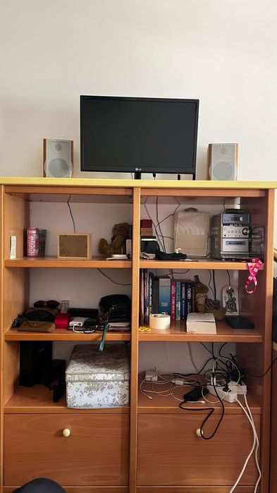 Estante 6 prateleiras 2 gavetões