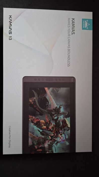 Zestaw Huion Kamvas 13 Tablet Graficzny | Pudełko, Stojak, Akcesoria
