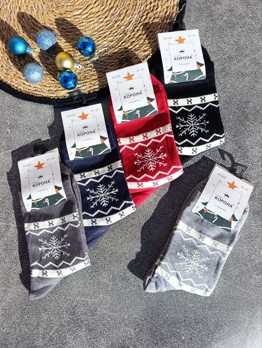 Чоловічі та жіночі шкарпетки з принтом/чоловічі теплі зимові шкарпетки