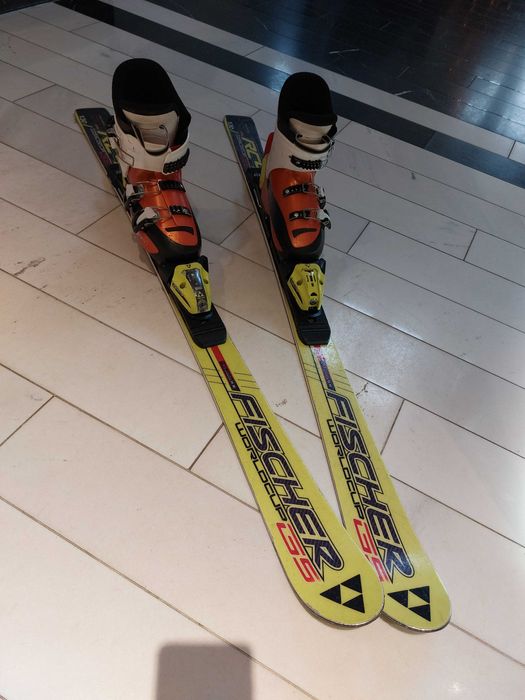 Narty zjazdowe + buty dla dziecka