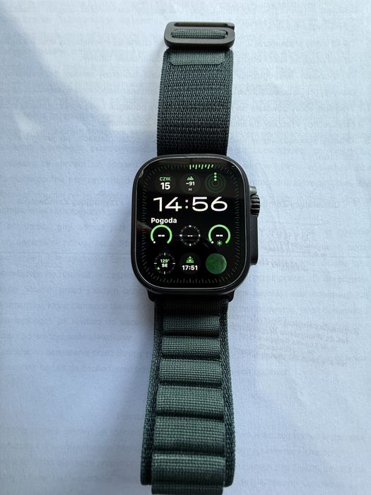 Apple Watch Ultra 2 GPS + Cellular 49mm koperta tytanowa (czarny) + opaska Alpine M, super stan, gwarancja, mnóstwo gratisów