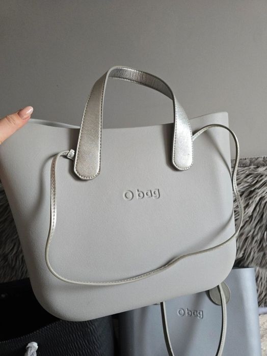 Obag standard grafit +grigo chiaro + uchwyty + opaska futrzana