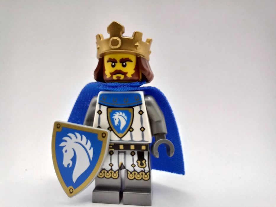 Lego Castle Zamek figurka cas592 Horse Knight King Król konnych tarcza