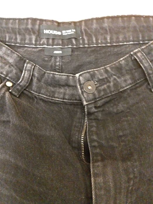 Кюлоты джинсовые черные