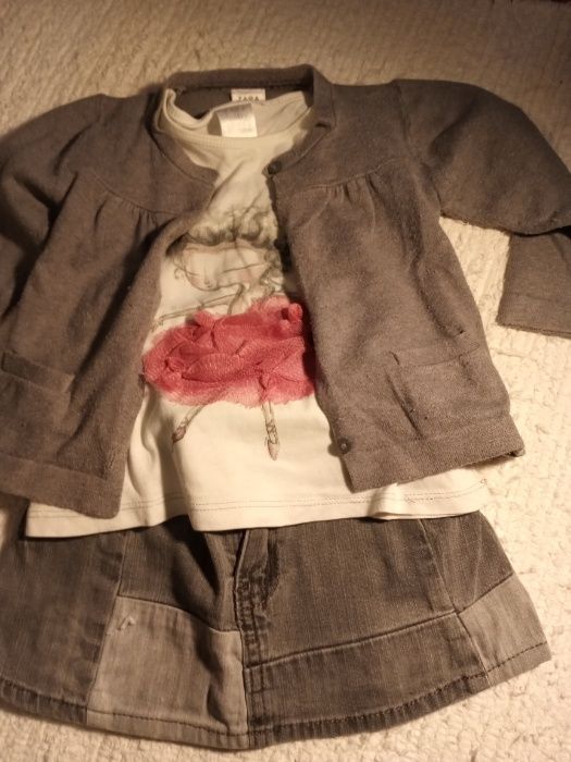 Conjunto de roupa de menina 9/12 meses