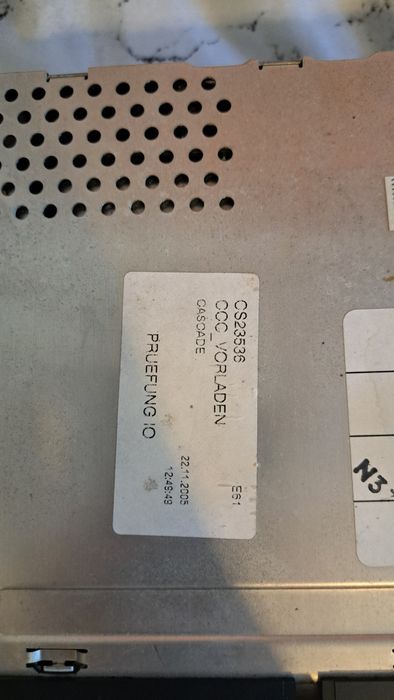 Czytnik radio napęd dvd nawigacja duża CCC9123087 BMW E60 E61