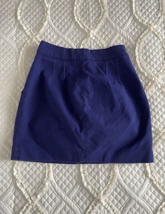 Kobaltowa spódniczka mini Zara XS