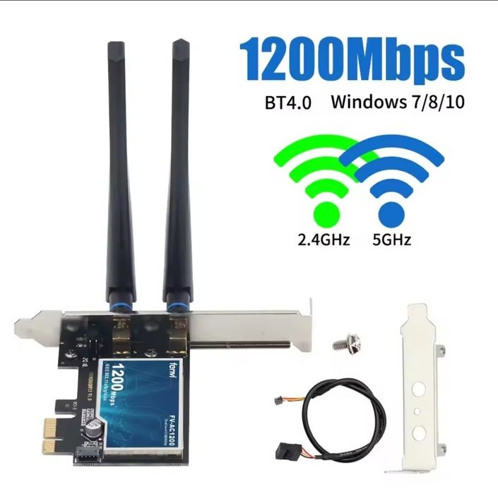 Продам PCI-E,wi-fi 5.0/Bluetooth 4.0/AC