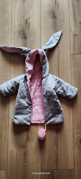 Sweterek bluza dziewczęca niemowlęca 56 królik Rabella