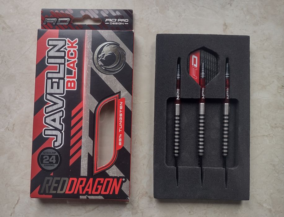 Profesjonalny Zestaw 3 Wolframowych Rzutek -Javelin Black 24g