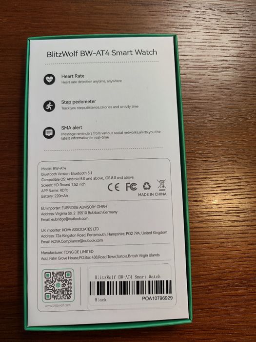 Smartwatch Blitzwolf BW-AT4
