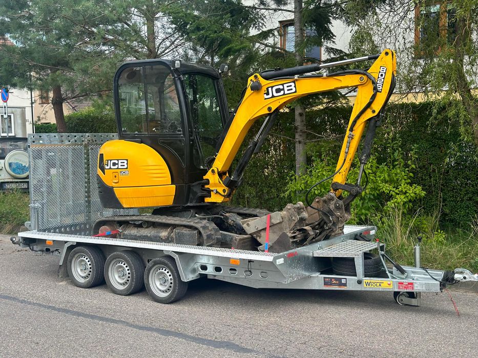 Minikoparka JCB 8026 uslugi wykop skarpowanie rownanie terenu drenaz fundament