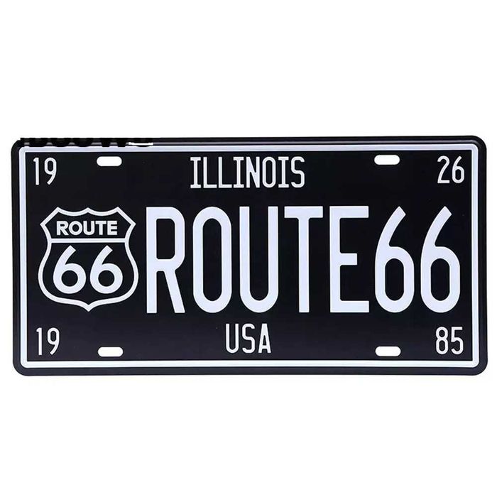 Номер американский США Route 66 трасса usa custom plate винтаж ретро