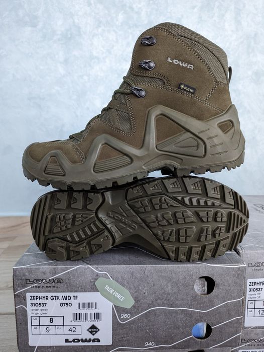 Черевики "Lowa Zephyr GTX  MID TF" койот, коричневі, пісок, чорні, олива