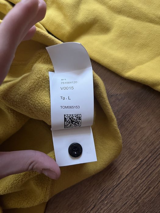 Stone island yellow Brushed Cotton L Original