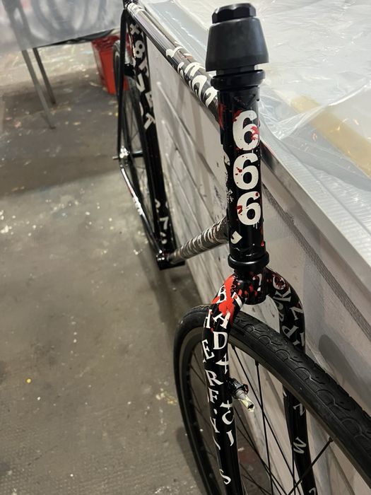 Frameset - rama ostre fixed singiel ręcznie malowana stalowa