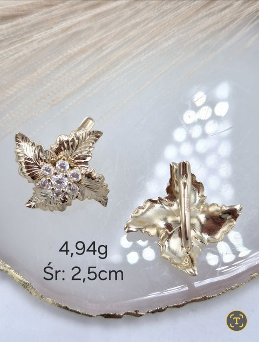 Złote kolczyki 585 14k NOWE